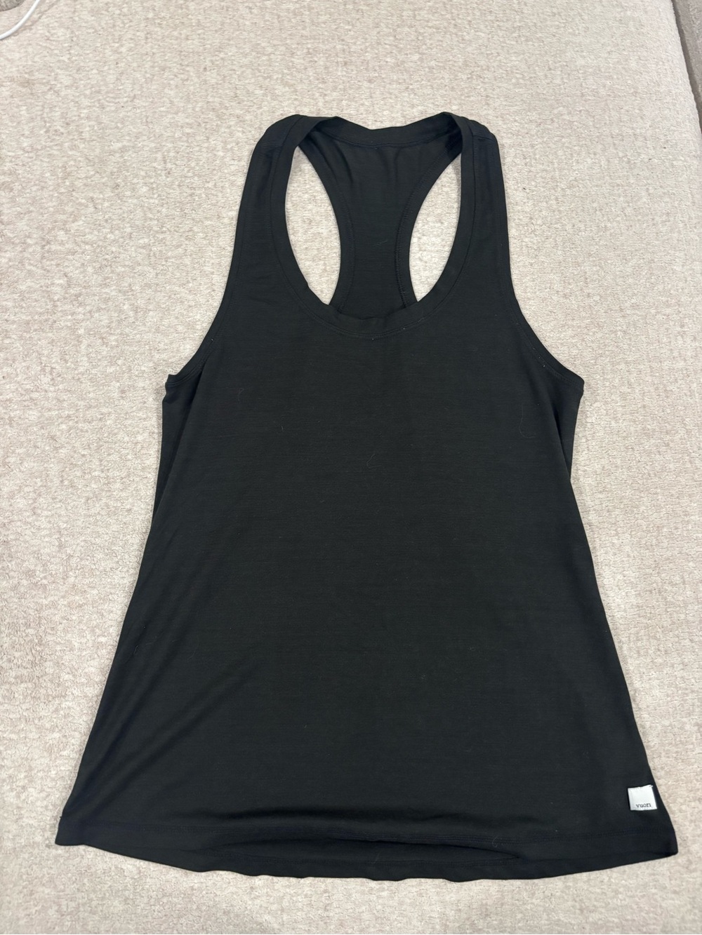 Vuori Black Racerback Tank Top